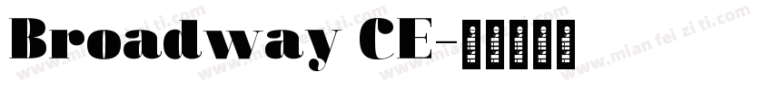 Broadway CE字体转换